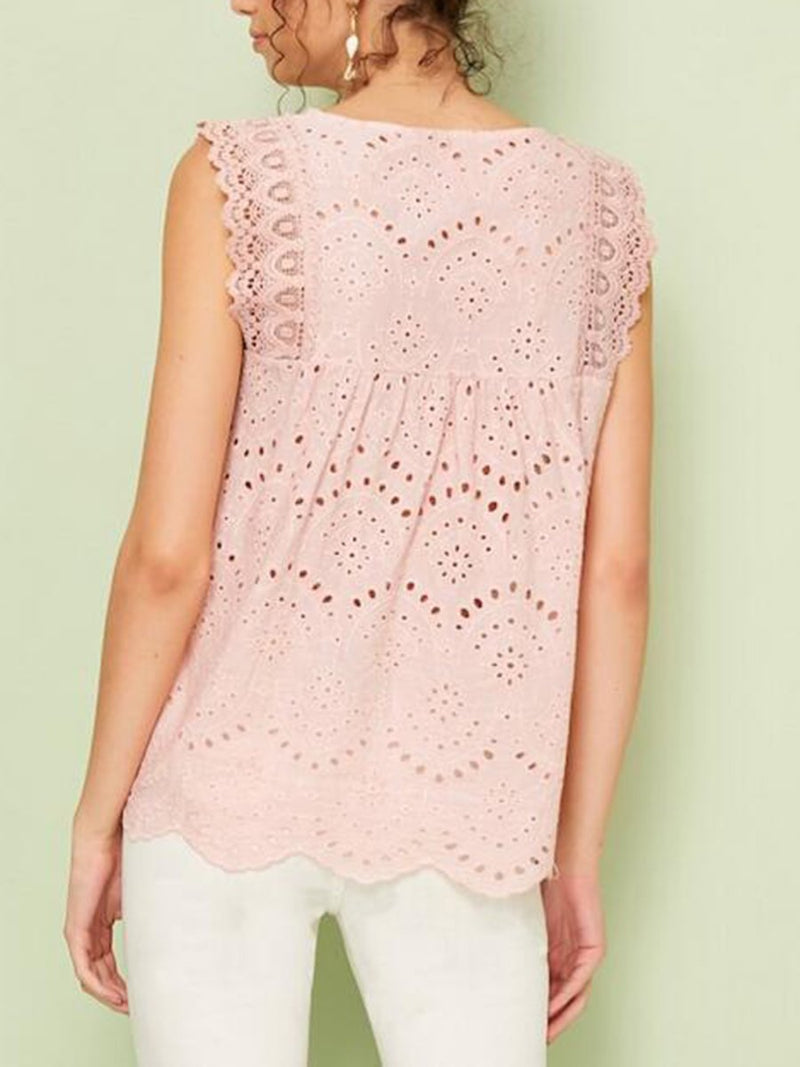 Lace Stitching Blouse