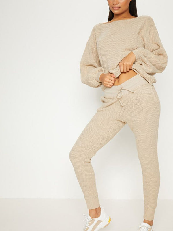 Stylish Loose Casual Daily Knitted Suit