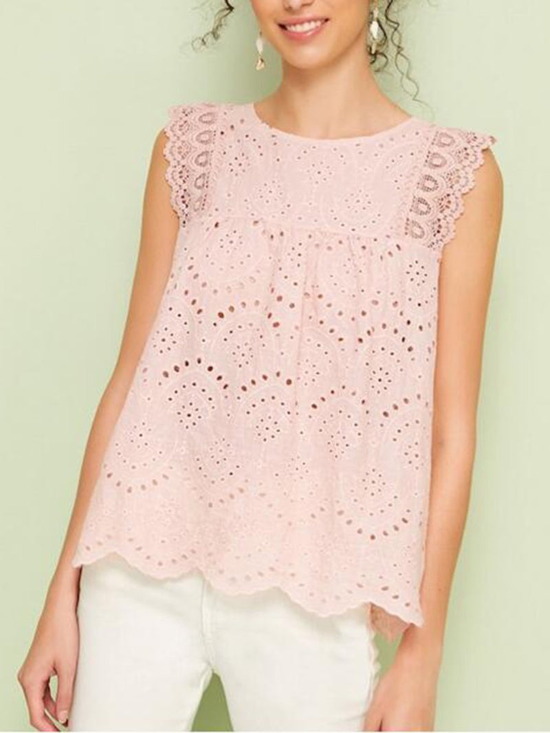 Lace Stitching Blouse