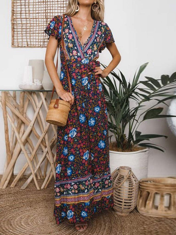 Bohemian Print Maxi Dress