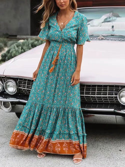 Bohemian Printed Long Dress