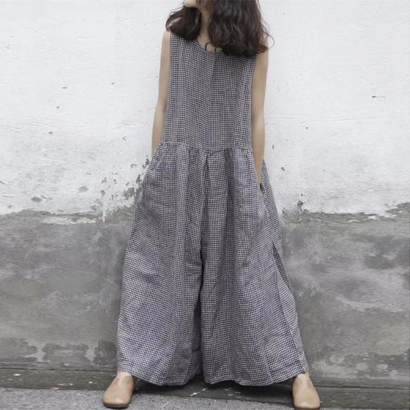 Wrap Chest Solid Casual Loose Wide Leg Jumpsuit