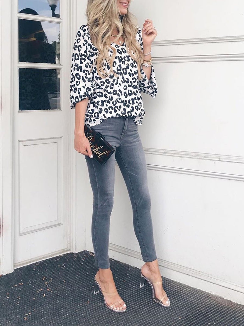 Leopard Print Blouse