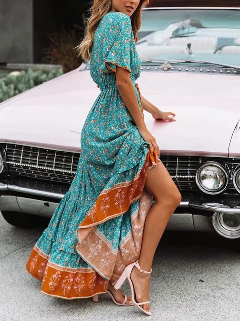 Bohemian Printed Long Dress