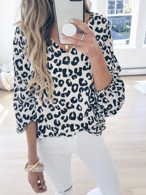 Leopard Print Blouse