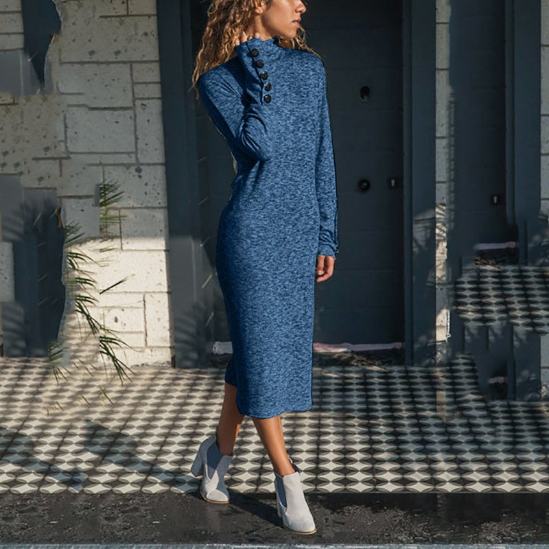 Knit Dress with Long Sleeves