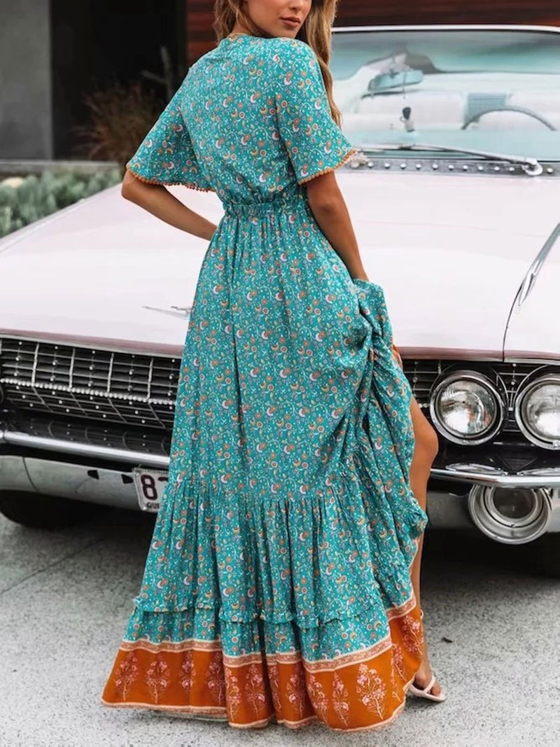 Bohemian Printed Long Dress