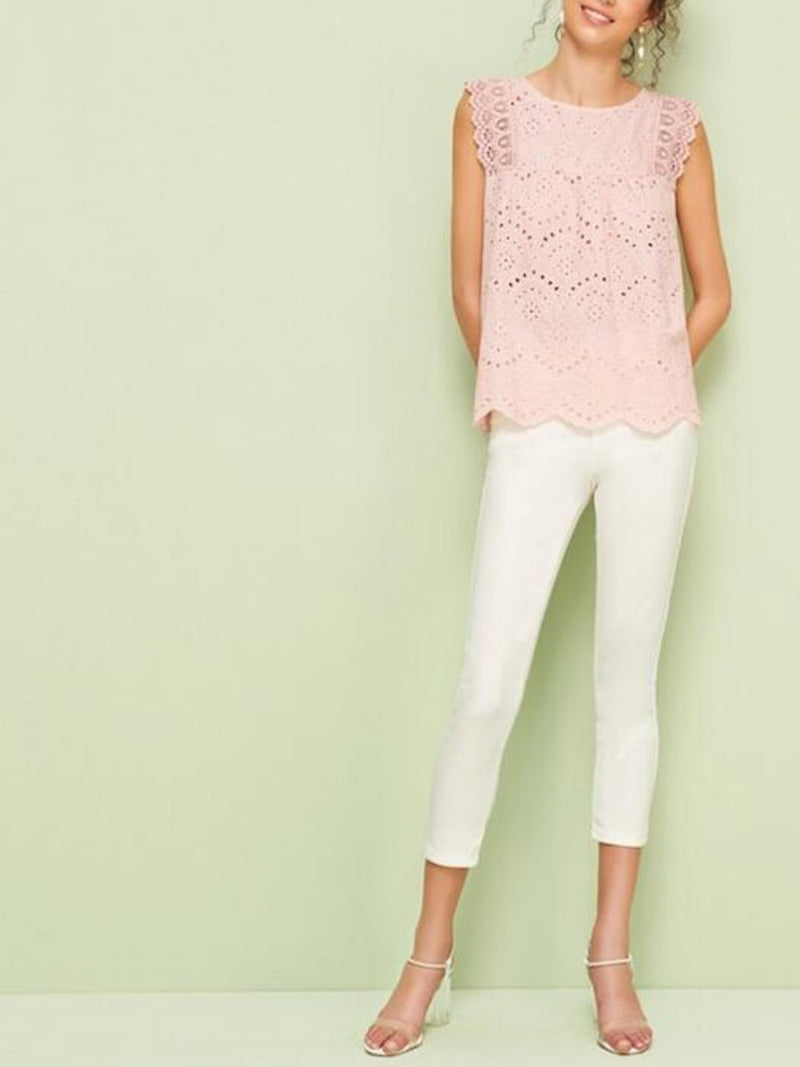 Lace Stitching Blouse