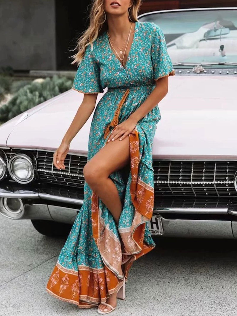 Bohemian Printed Long Dress