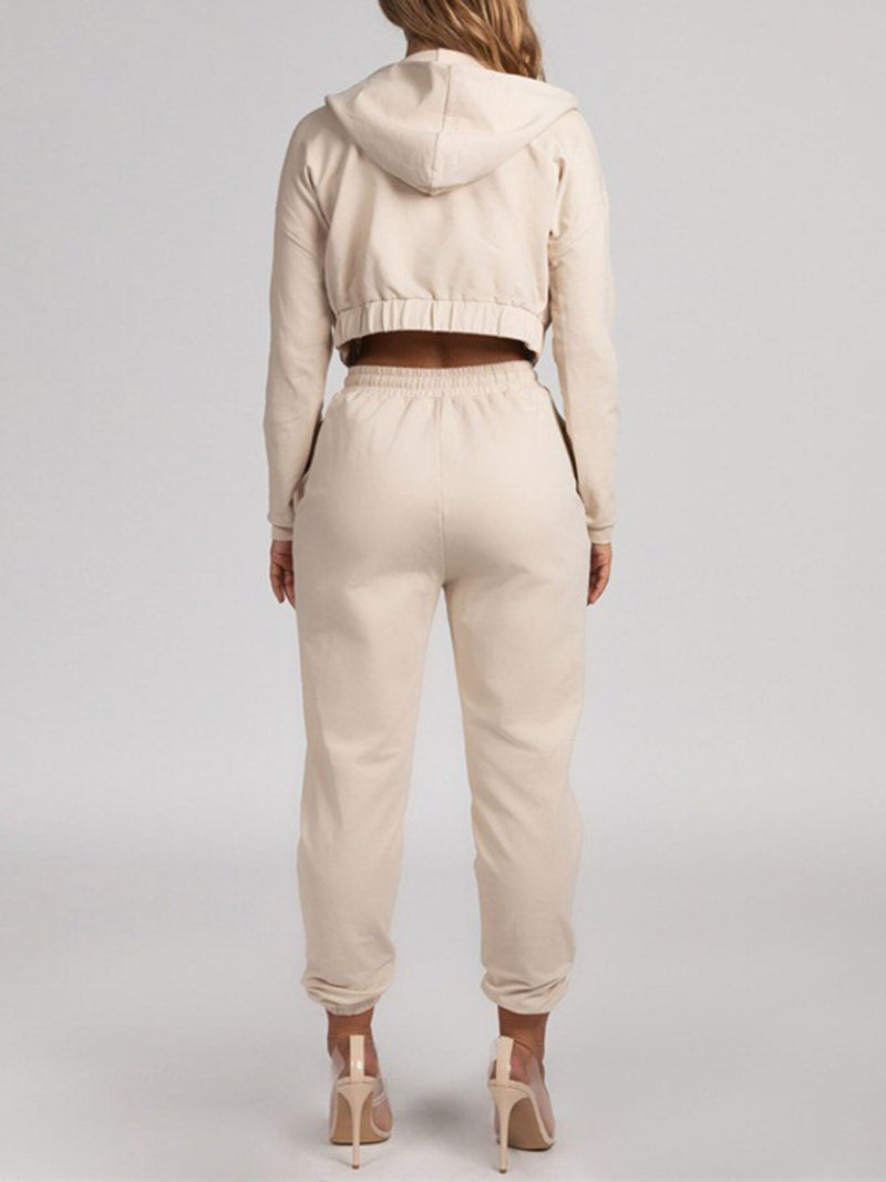 Hooded Sweatshirt Sweat Pants Two-piece