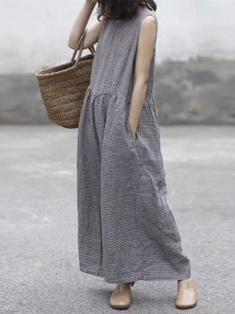 Wrap Chest Solid Casual Loose Wide Leg Jumpsuit