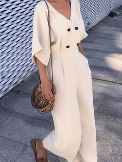 Casual Wide Leg Skinny Jumpsuit